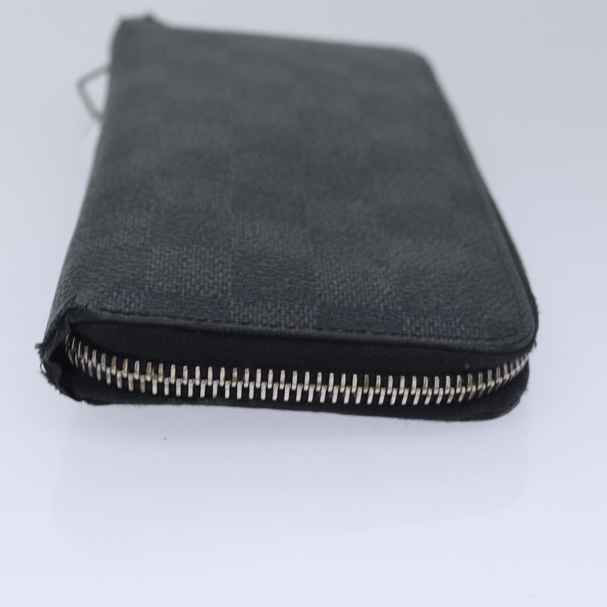 LOUIS VUITTON Damier Graphite Zippy Wallet Vertical N63095 LV Auth bs16415