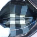 BURBERRY Shoulder Bag leather Straw Beige Dark Brown Auth bs16419-11