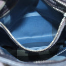 BURBERRY Shoulder Bag leather Straw Beige Dark Brown Auth bs16419-20