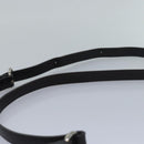 BURBERRY Shoulder Bag leather Straw Beige Dark Brown Auth bs16419-8