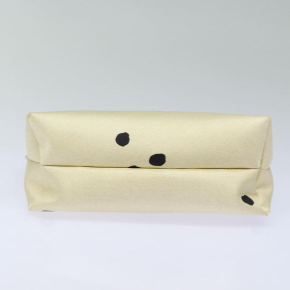 BVLGARI Pouch Canvas Red White Auth bs16435