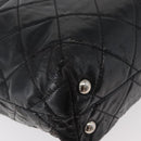 CHANEL Matelasse Chain Tote Bag Leather Black CC Auth bs16447-18
