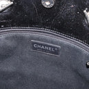 CHANEL Matelasse Chain Tote Bag Leather Black CC Auth bs16447-19