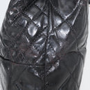 CHANEL Matelasse Chain Tote Bag Leather Black CC Auth bs16447-6