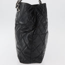 CHANEL Matelasse Chain Tote Bag Leather Black CC Auth bs16447-7