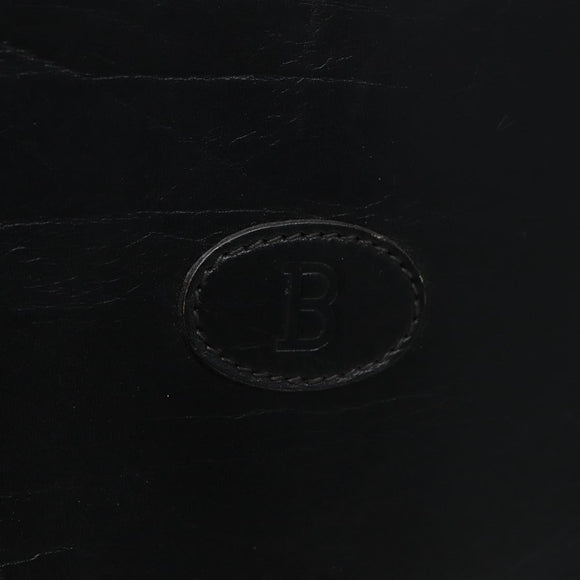 BALLY Trunk Leather No.000 Black Auth bs16480