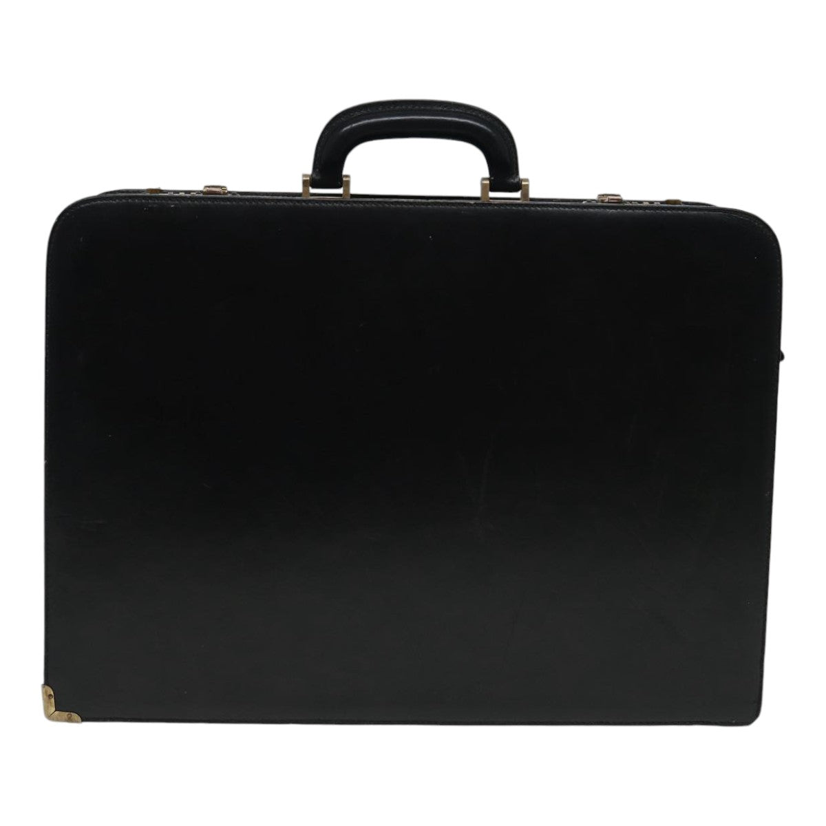 BALLY Trunk Leather No.000 Black Auth bs16480 - 0