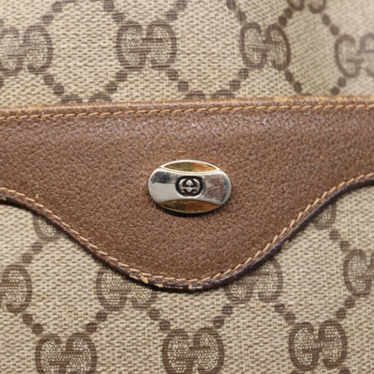 GUCCI GG Canvas Tote Bag Web Sherry Line Beige 39 02 003 Auth bs16482