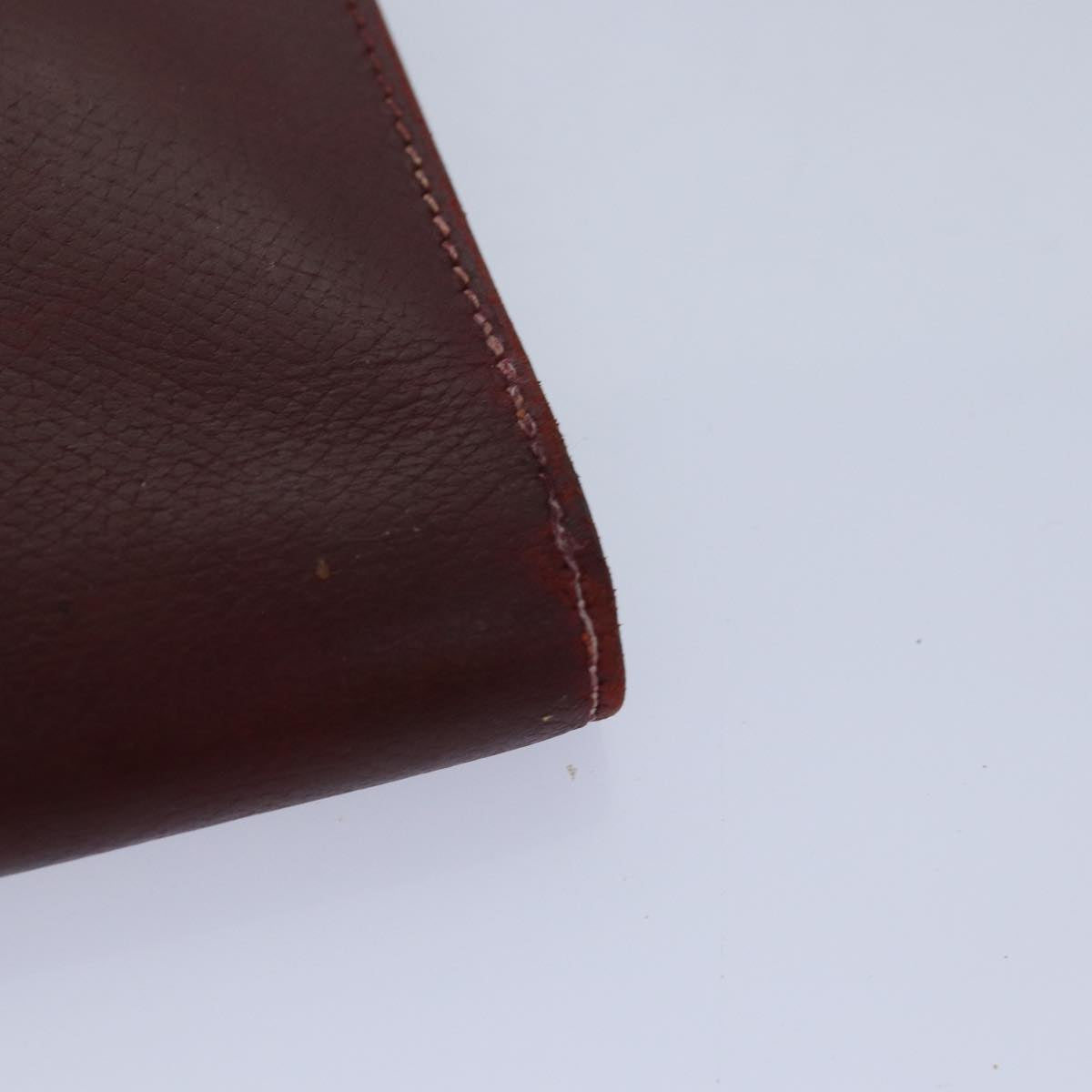 HERMES Bean Wallet Leather Brown Auth bs16487