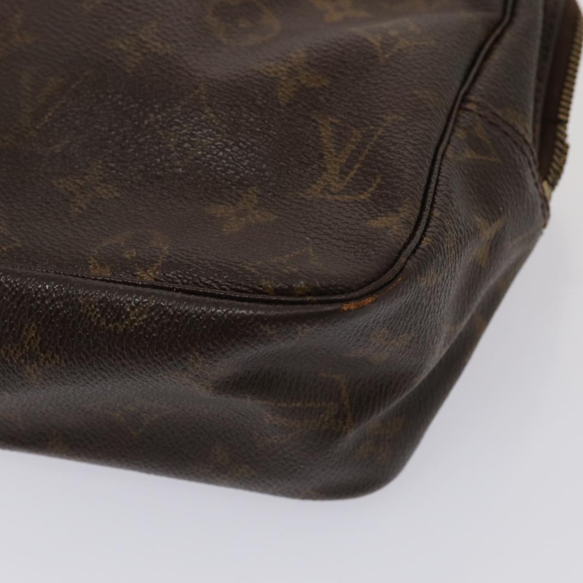 LOUIS VUITTON Monogram Trousse Toilette Clutch Bag 2Set LV Auth bs16491