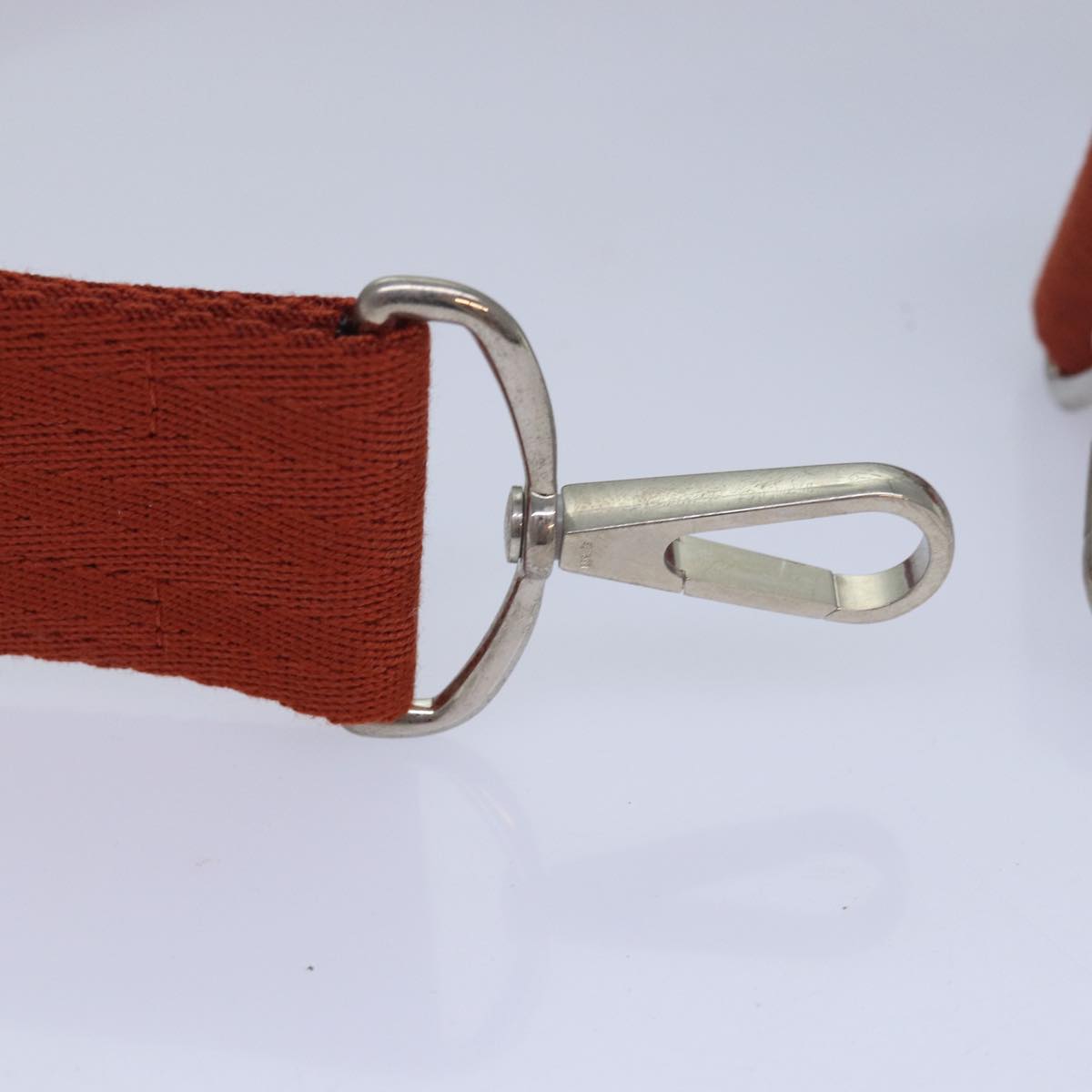 HERMES Acapulco Ordinateur Shoulder Strap Canvas Orange Auth bs16495