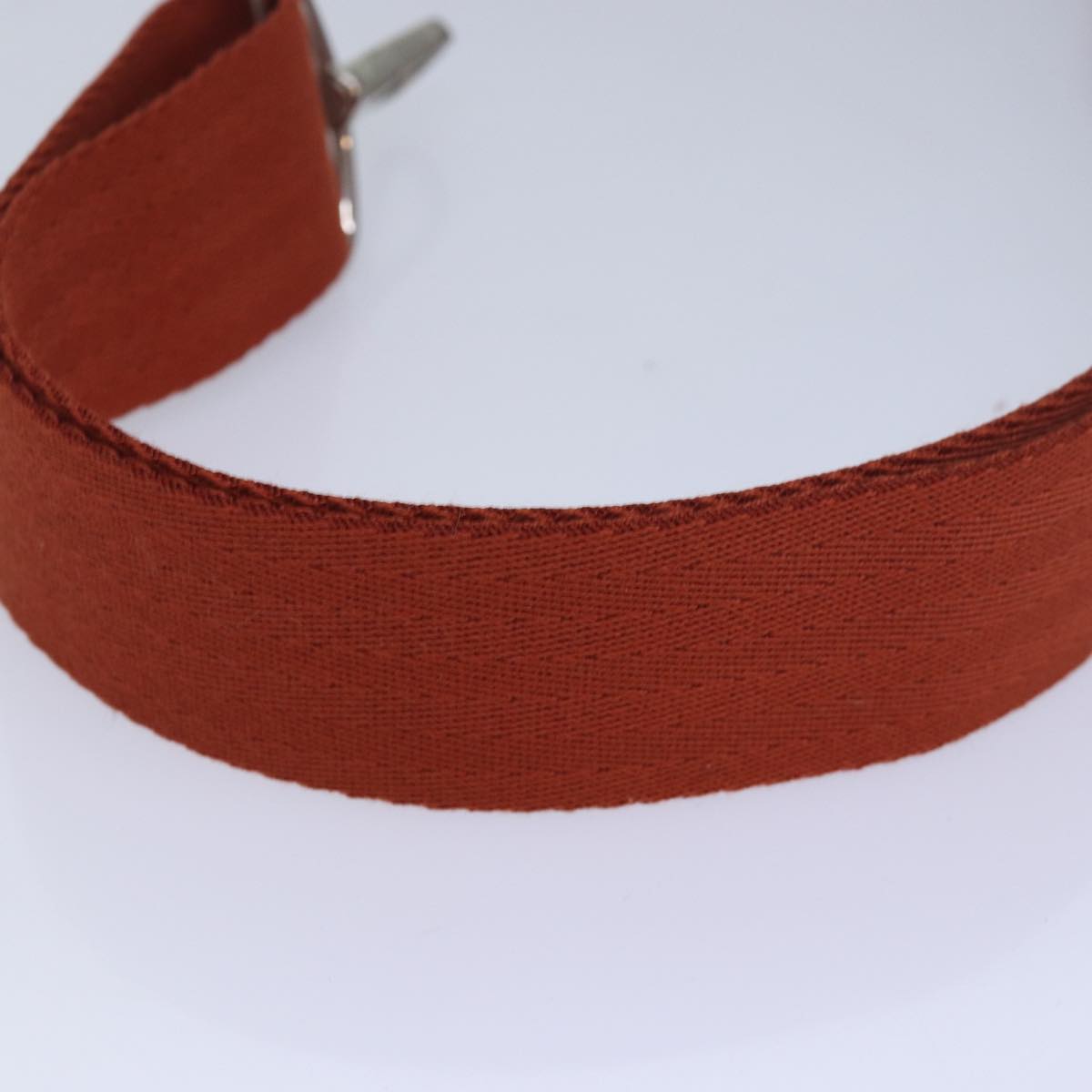 HERMES Acapulco Ordinateur Shoulder Strap Canvas Orange Auth bs16495