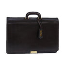 Salvatore Ferragamo Hand Bag Leather Brown Auth bs16506-1