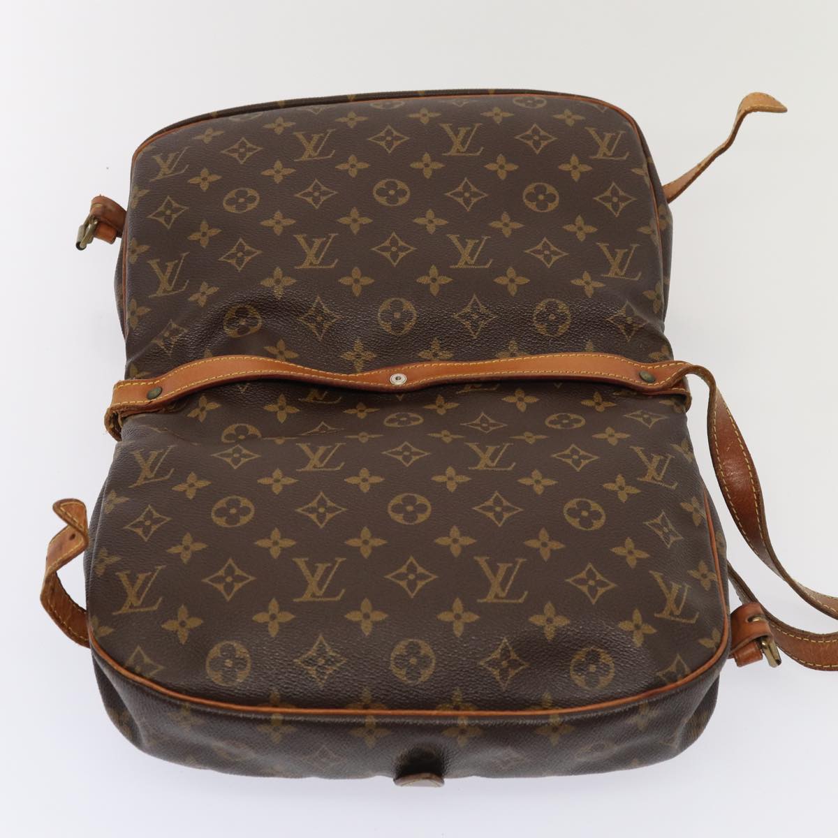 LOUIS VUITTON Monogram Saumur 30 Shoulder Bag M42256 LV Auth bs16516