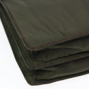 PRADA Business Bag Nylon Khaki Silver Auth bs16524-14