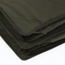 PRADA Business Bag Nylon Khaki Silver Auth bs16524-16