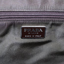PRADA Business Bag Nylon Khaki Silver Auth bs16524-17