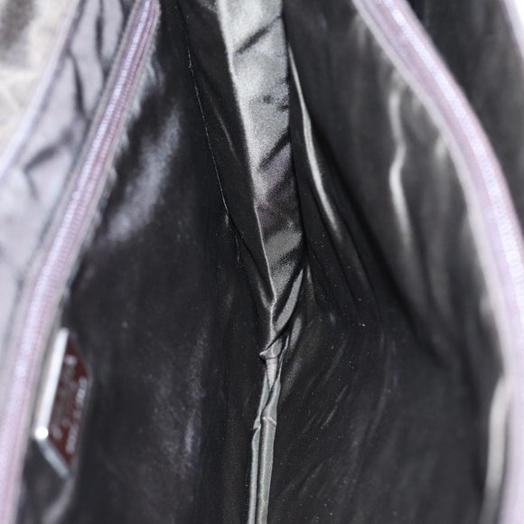 PRADA Business Bag Nylon Khaki Silver Auth bs16524