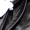 PRADA Business Bag Nylon Khaki Silver Auth bs16524-20