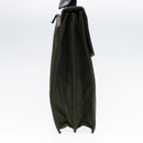 PRADA Business Bag Nylon Khaki Silver Auth bs16524-3