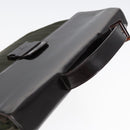 PRADA Business Bag Nylon Khaki Silver Auth bs16524-6