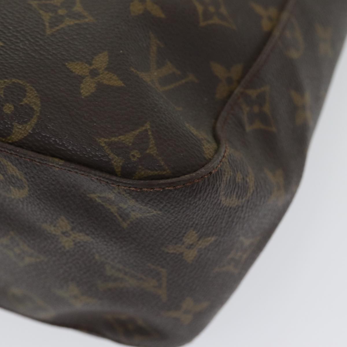 LOUIS VUITTON Monogram Looping GM Shoulder Bag M51145 LV Auth bs16530