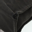 HERMES Her Line MM Hand Bag Canvas Gray Silver Auth bs16554-16