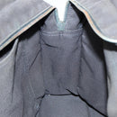 HERMES Her Line MM Hand Bag Canvas Gray Silver Auth bs16554-20