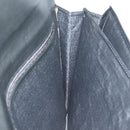 Gianni Versace Document Case Business Bag Leather Black Gold Auth bs16564-18