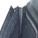 Gianni Versace Document Case Business Bag Leather Black Gold Auth bs16564-19