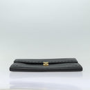Gianni Versace Document Case Business Bag Leather Black Gold Auth bs16564-6