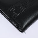 Gianni Versace Document Case Business Bag Leather Black Gold Auth bs16564-7