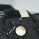 CHANEL Travel line Hand Bag Nylon Black CC Auth bs16566-17