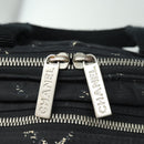 CHANEL Travel line Hand Bag Nylon Black CC Auth bs16566-18