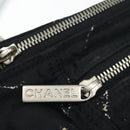 CHANEL Travel line Hand Bag Nylon Black CC Auth bs16566-22