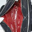 CHANEL Travel line Hand Bag Nylon Black CC Auth bs16566-11