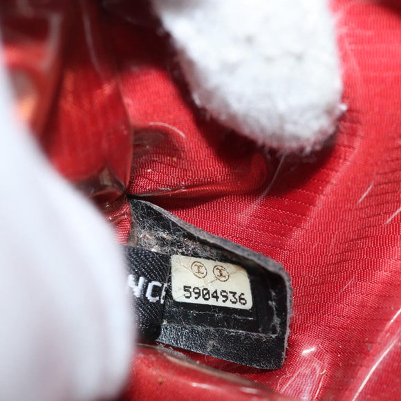 CHANEL Travel line Hand Bag Nylon Black CC Auth bs16566