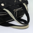 CHANEL Travel line Hand Bag Nylon Black CC Auth bs16566-7