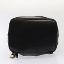 CHANEL COCO Mark Purse Shoulder Bag Lamb Skin Black CC Auth bs16571-5