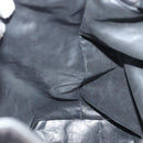 CHANEL COCO Mark Purse Shoulder Bag Lamb Skin Black CC Auth bs16571-19