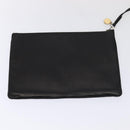 CHANEL COCO Mark Purse Shoulder Bag Lamb Skin Black CC Auth bs16571-21