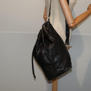 CHANEL COCO Mark Purse Shoulder Bag Lamb Skin Black CC Auth bs16571-24