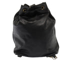 CHANEL COCO Mark Purse Shoulder Bag Lamb Skin Black CC Auth bs16571-2