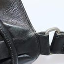 CHANEL COCO Mark Purse Shoulder Bag Lamb Skin Black CC Auth bs16571-9