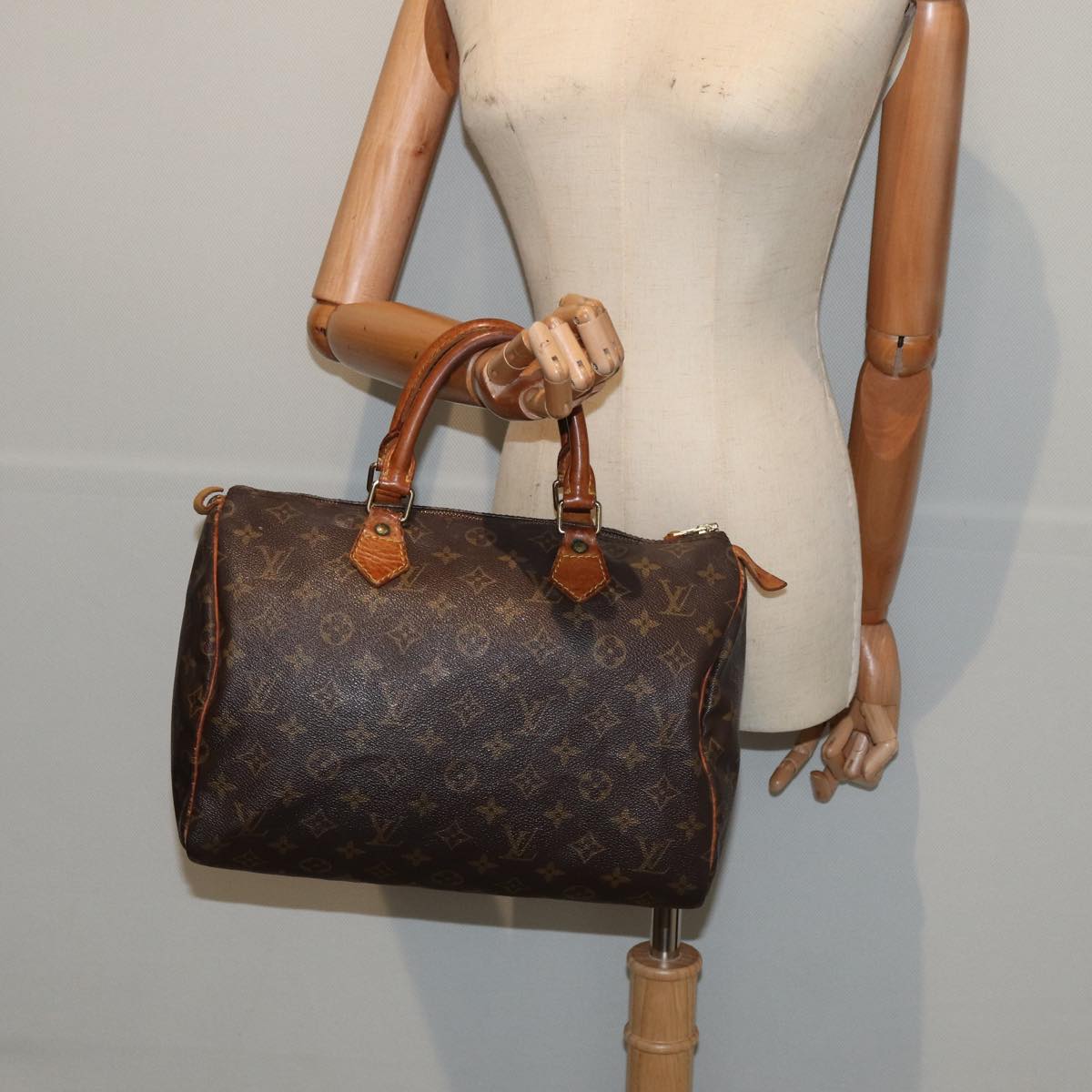 LOUIS VUITTON Monogram Speedy 30 Hand Bag M41526 LV Auth bs16588