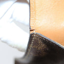 CELINE Macadam Canvas Hand Bag PVC Leather Brown Gold Auth bs16599-9