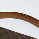 CELINE Macadam Canvas Hand Bag PVC Leather Brown Gold Auth bs16599-14