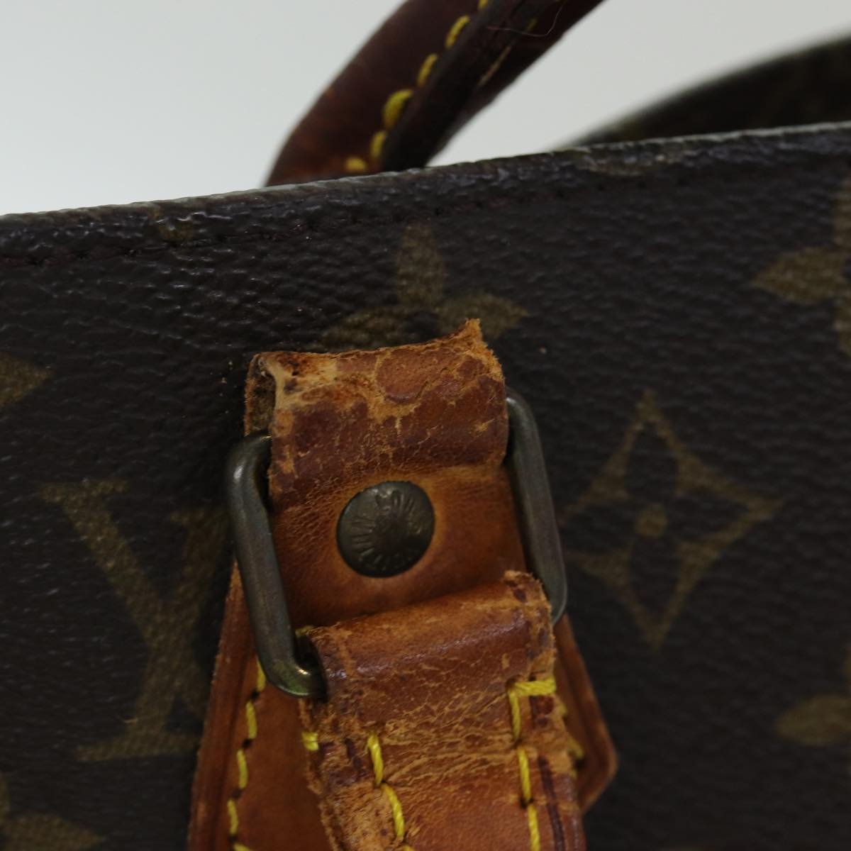 LOUIS VUITTON Monogram Sac Plat Hand Bag M51140 LV Auth bs16607