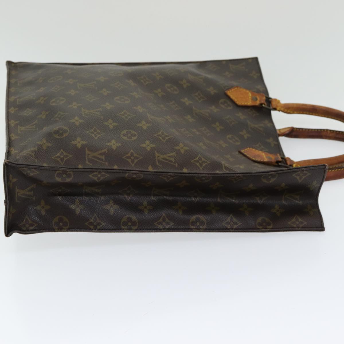 LOUIS VUITTON Monogram Sac Plat Hand Bag M51140 LV Auth bs16607