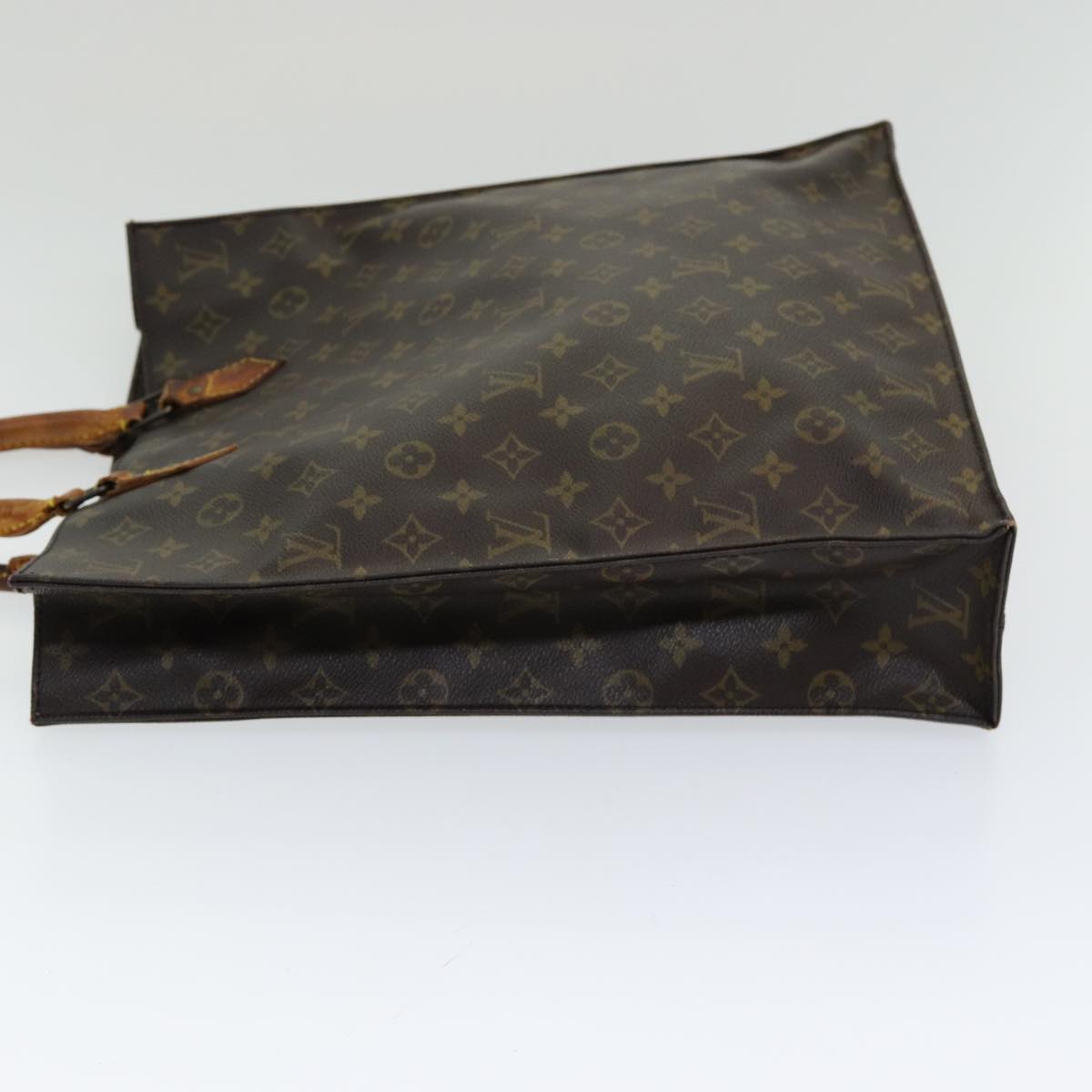 LOUIS VUITTON Monogram Sac Plat Hand Bag M51140 LV Auth bs16607